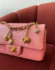 *ON HOLD* Chanel Mini Valentines Charm Flap In Pink Python (2014-15)