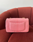 *ON HOLD* Chanel Mini Valentines Charm Flap In Pink Python (2014-15)