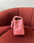 *ON HOLD* Chanel Mini Valentines Charm Flap In Pink Python (2014-15)