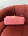 *ON HOLD* Chanel Mini Valentines Charm Flap In Pink Python (2014-15)