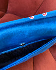 Dior Limited Edition "Adiorable" 69 Blue Velvet Saddle Bag (2003)