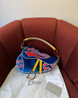 Dior Limited Edition "Adiorable" 69 Blue Velvet Saddle Bag (2003)