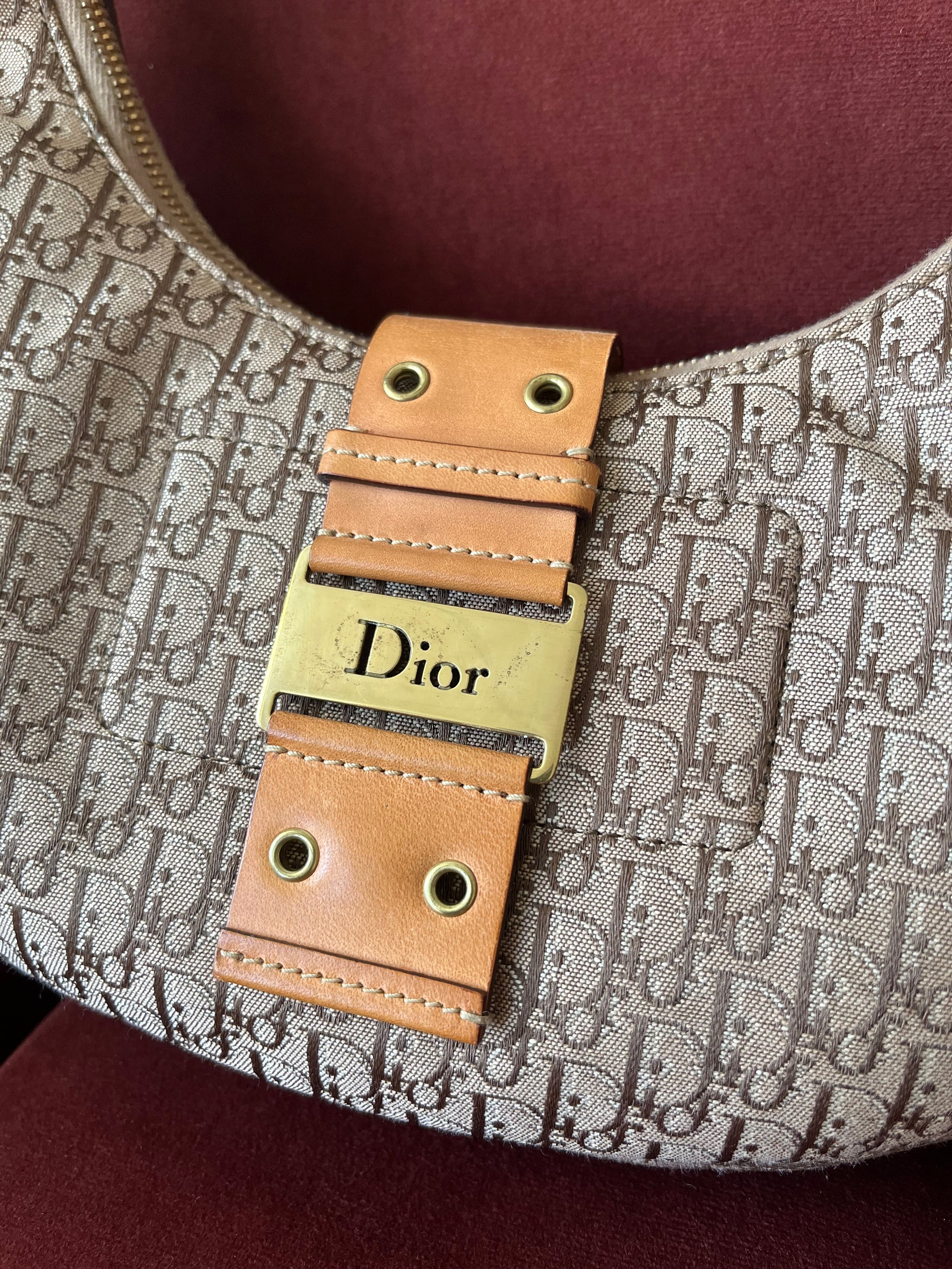Dior Vintage Street Chic Half Moon Mini Hobo (2004)
