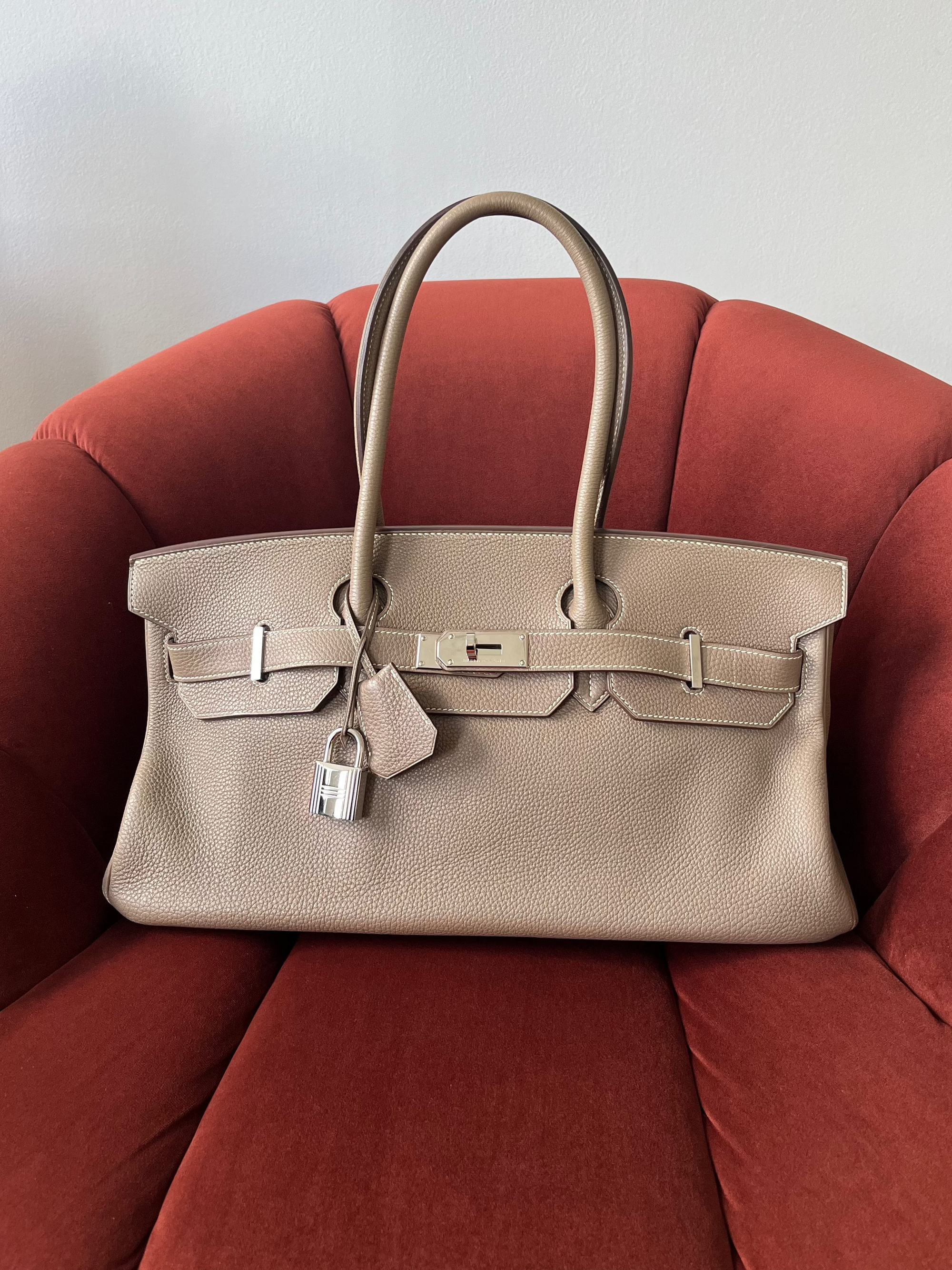*ON HOLD* Hermès JPG Shoulder Birkin 42 In Etoupe Togo (2010)