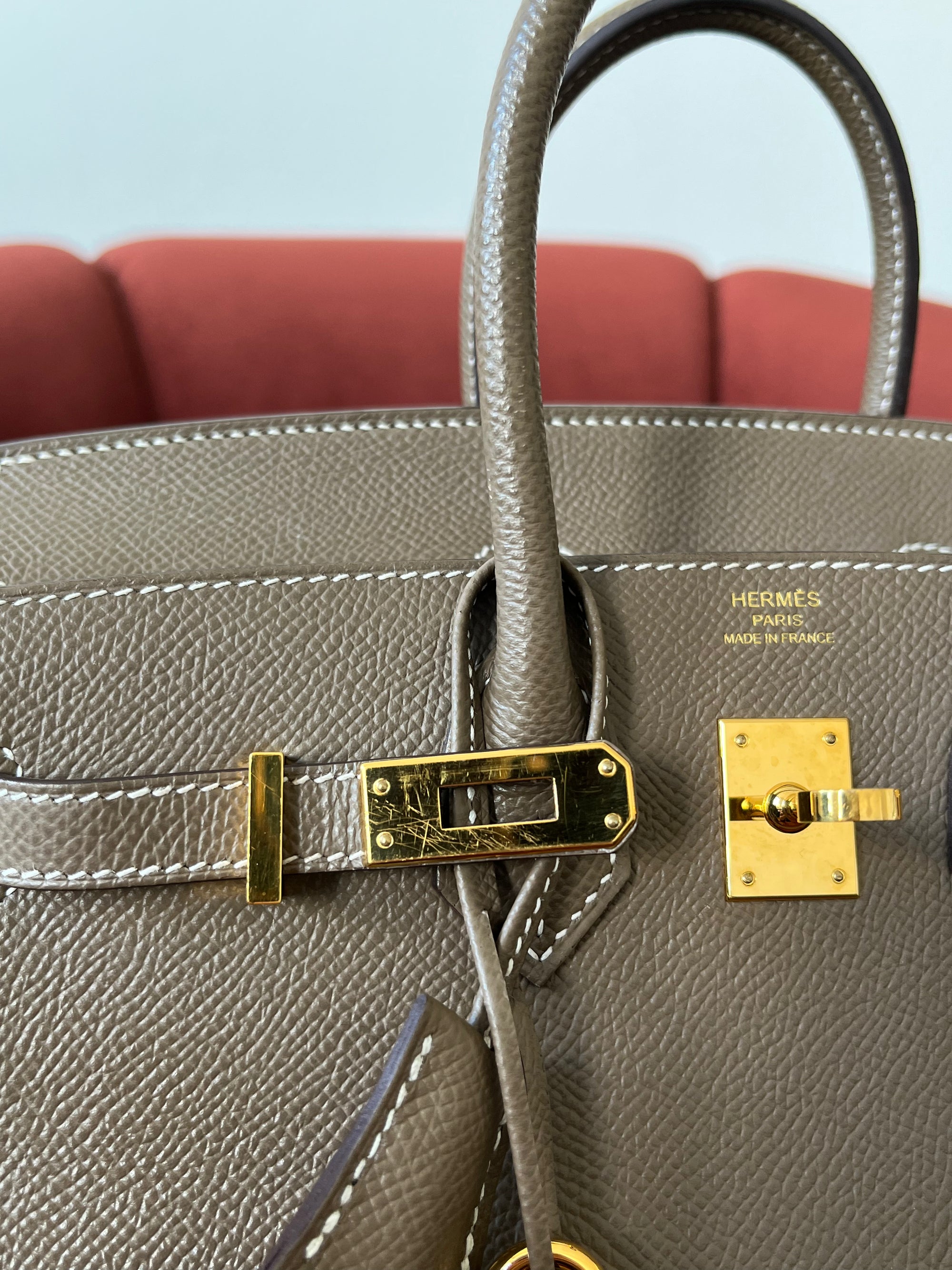 Hermès Birkin 25 Sellier In Etoupe Epsom (2020)