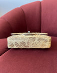 Chanel Stone Handle Mini Flap In Natural Python (2003)