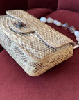 Chanel Stone Handle Mini Flap In Natural Python (2003)