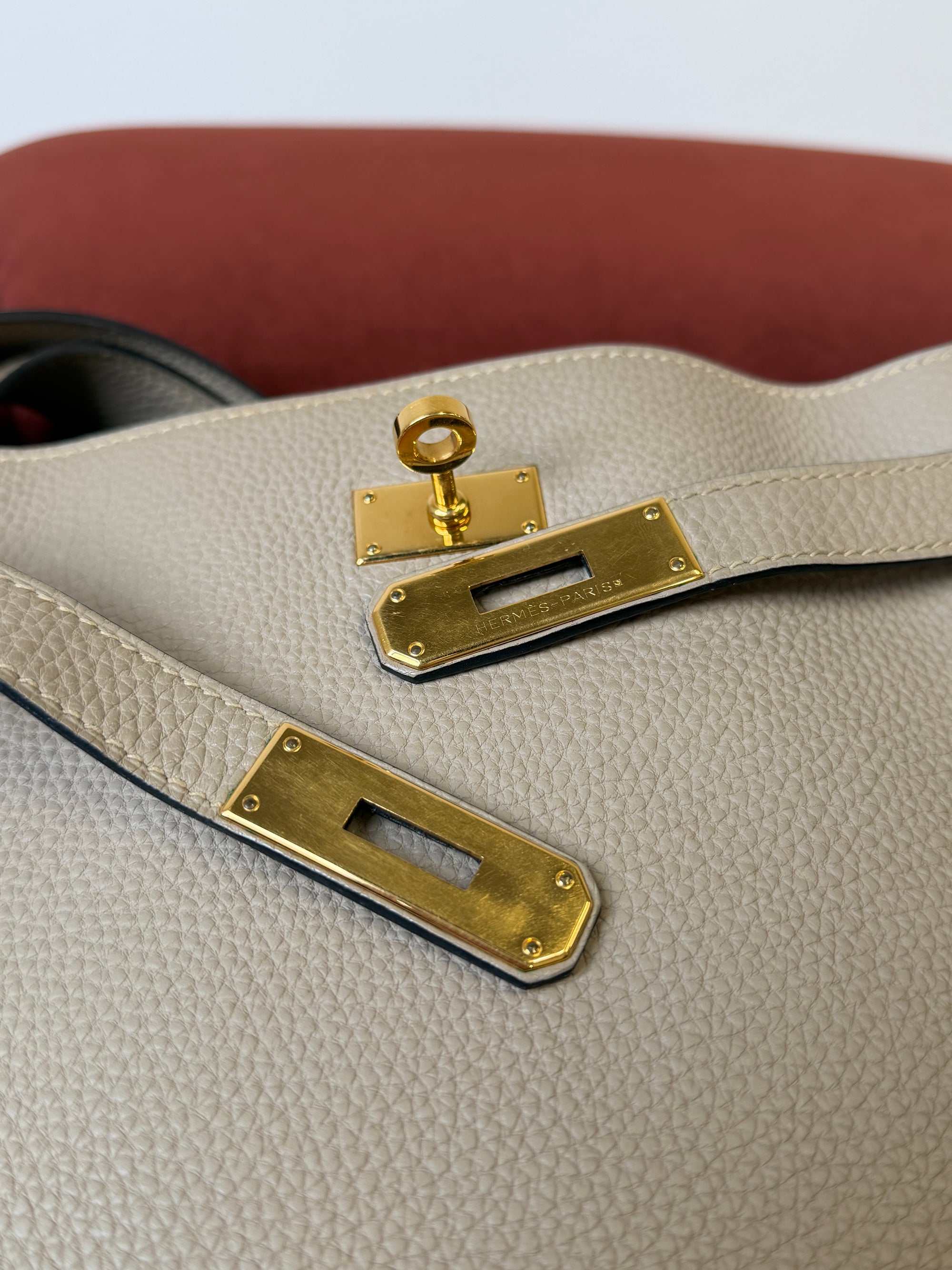 Hermès So Kelly 26 In Gris Tourterelle Togo (2008)