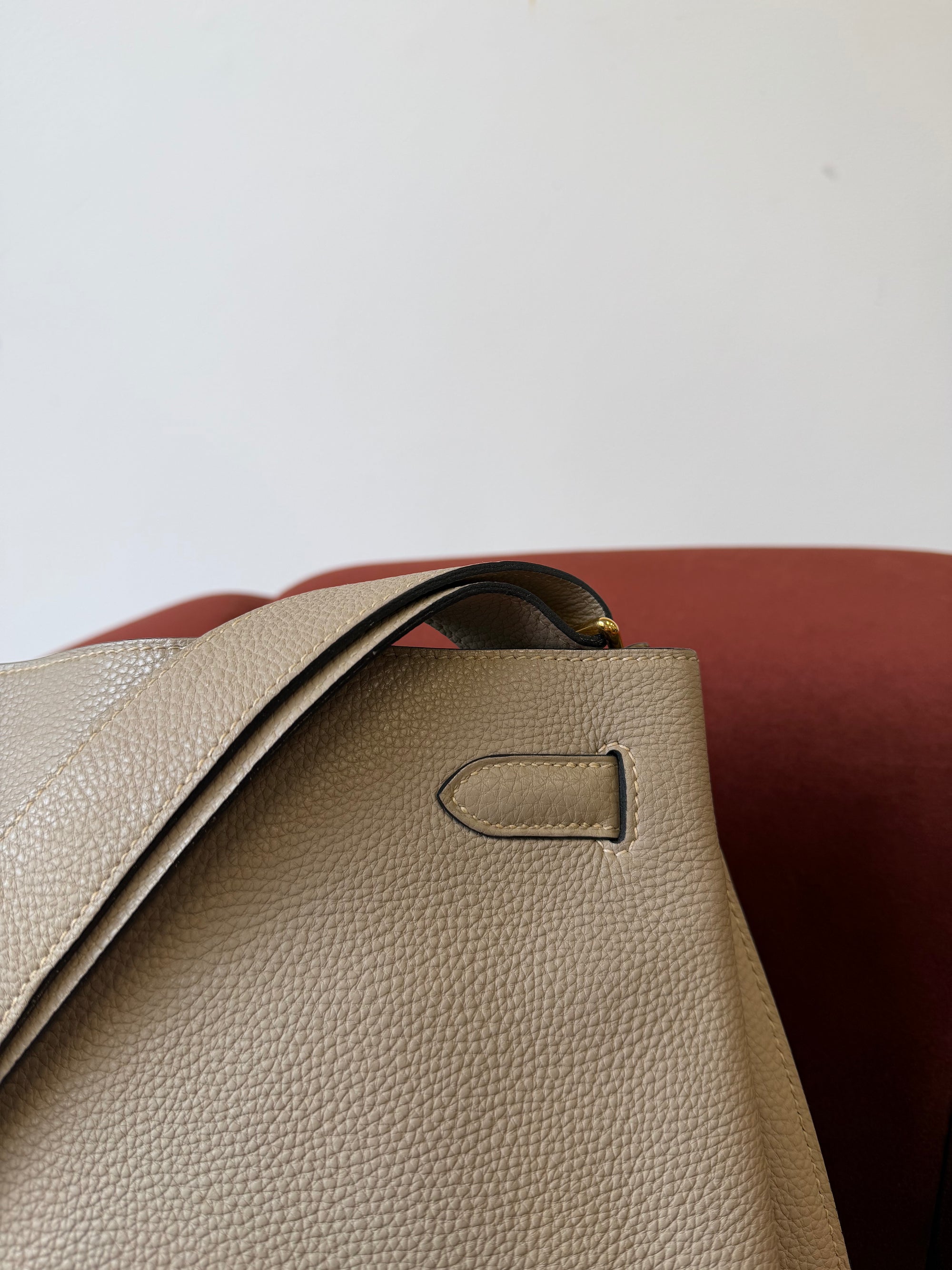 Hermès So Kelly 26 In Gris Tourterelle Togo (2008)