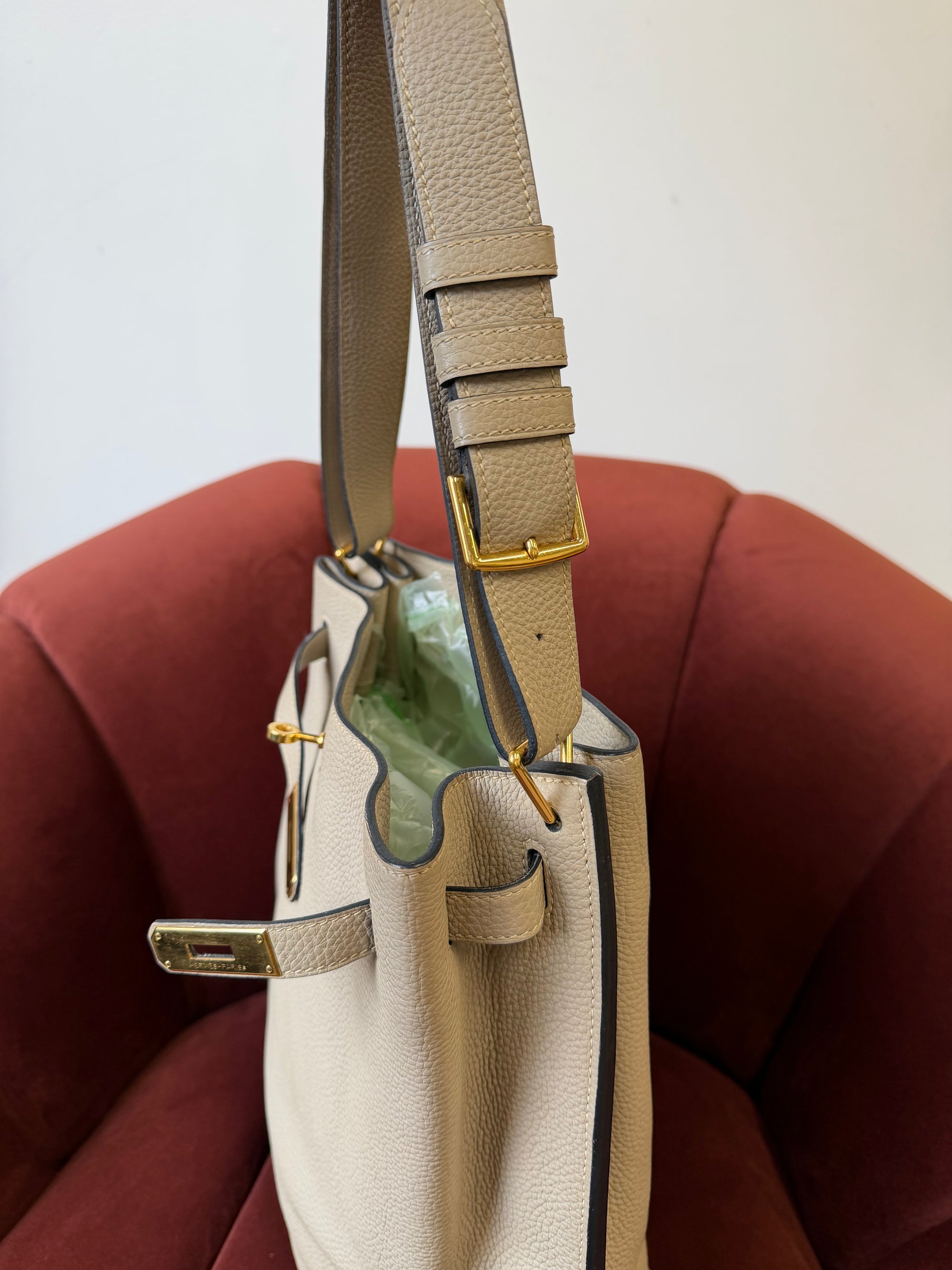 Hermès So Kelly 26 In Gris Tourterelle Togo (2008)