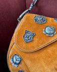 Dior by Galliano Limited Edition Embellished Suede Saddle Bag (2009)