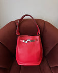 Hermès So Kelly 22 Verso Rouge Casaque / Rose Jaipur Togo (2012)