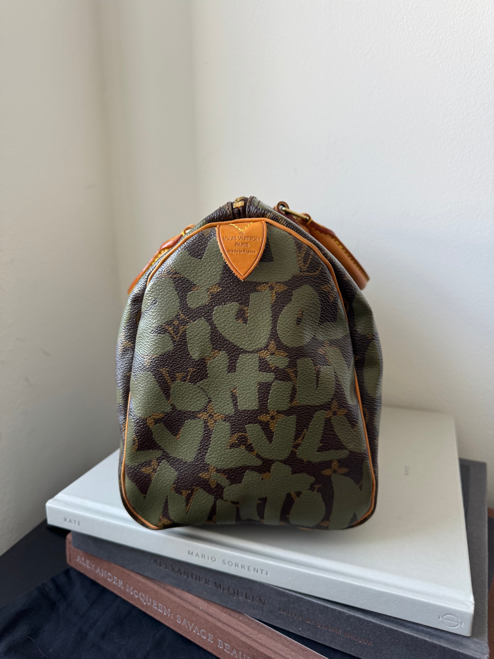 Louis Vuitton x Stephen Sprouse Khaki Graffiti Speedy 30 (2001)