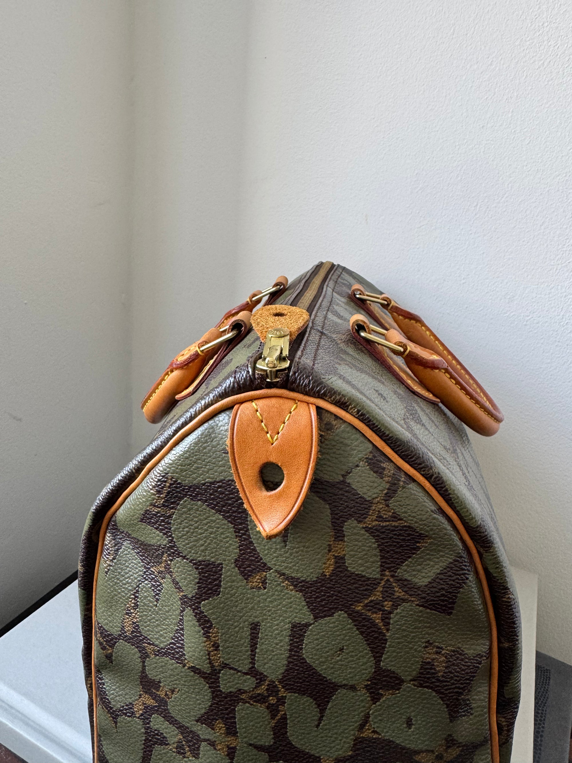 Louis Vuitton x Stephen Sprouse Khaki Graffiti Speedy 30 (2001)