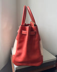 Hermès Birkin 35  Ghillies In Sanguine Swift / Toile (2013)