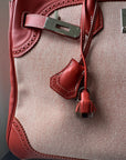 Hermès Birkin 35  Ghillies In Sanguine Swift / Toile (2013)