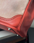 Hermès Birkin 35  Ghillies In Sanguine Swift / Toile (2013)