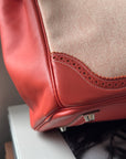 Hermès Birkin 35  Ghillies In Sanguine Swift / Toile (2013)