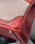 Hermès Birkin 35  Ghillies In Sanguine Swift / Toile (2013)