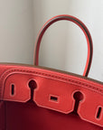 Hermès Birkin 35  Ghillies In Sanguine Swift / Toile (2013)