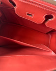 Hermès Birkin 35  Ghillies In Sanguine Swift / Toile (2013)