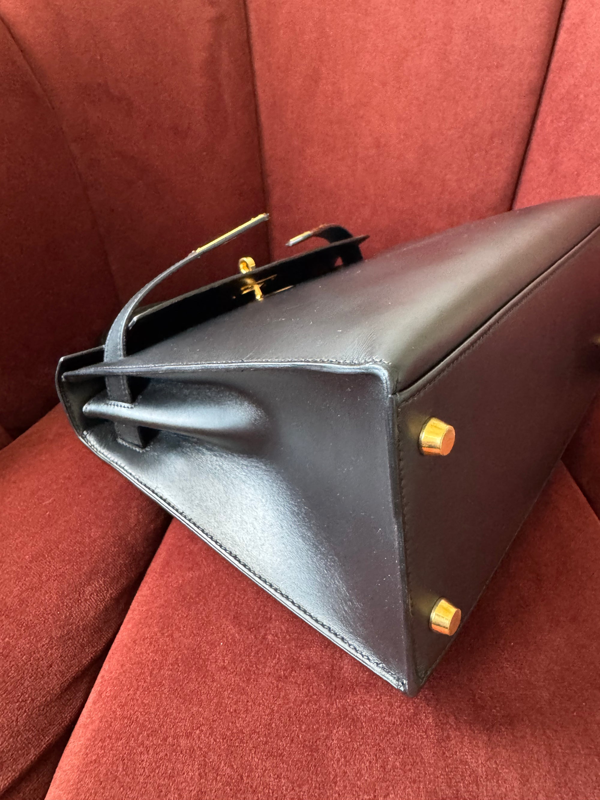Hermès Kelly 28 Sellier In Black Box Calf (1996)