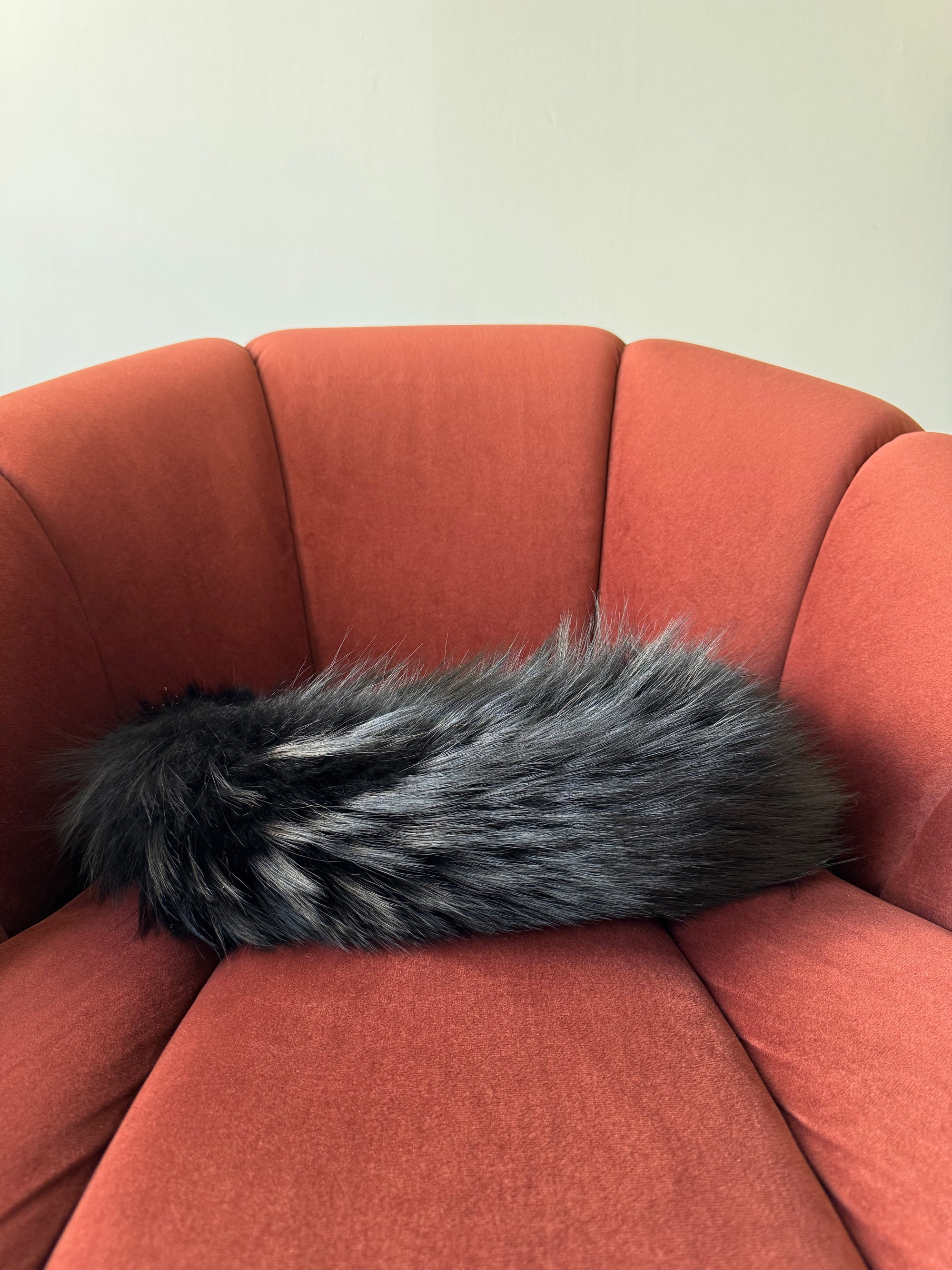 Fendi Fox Fur Crystal Embellished Python Trim Baguette (2026)