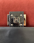 Fendi Fox Fur Crystal Embellished Python Trim Baguette (2026)