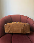 Gucci by Tom Ford Bamboo Horsebit Shopper In Brown Suede (2006)