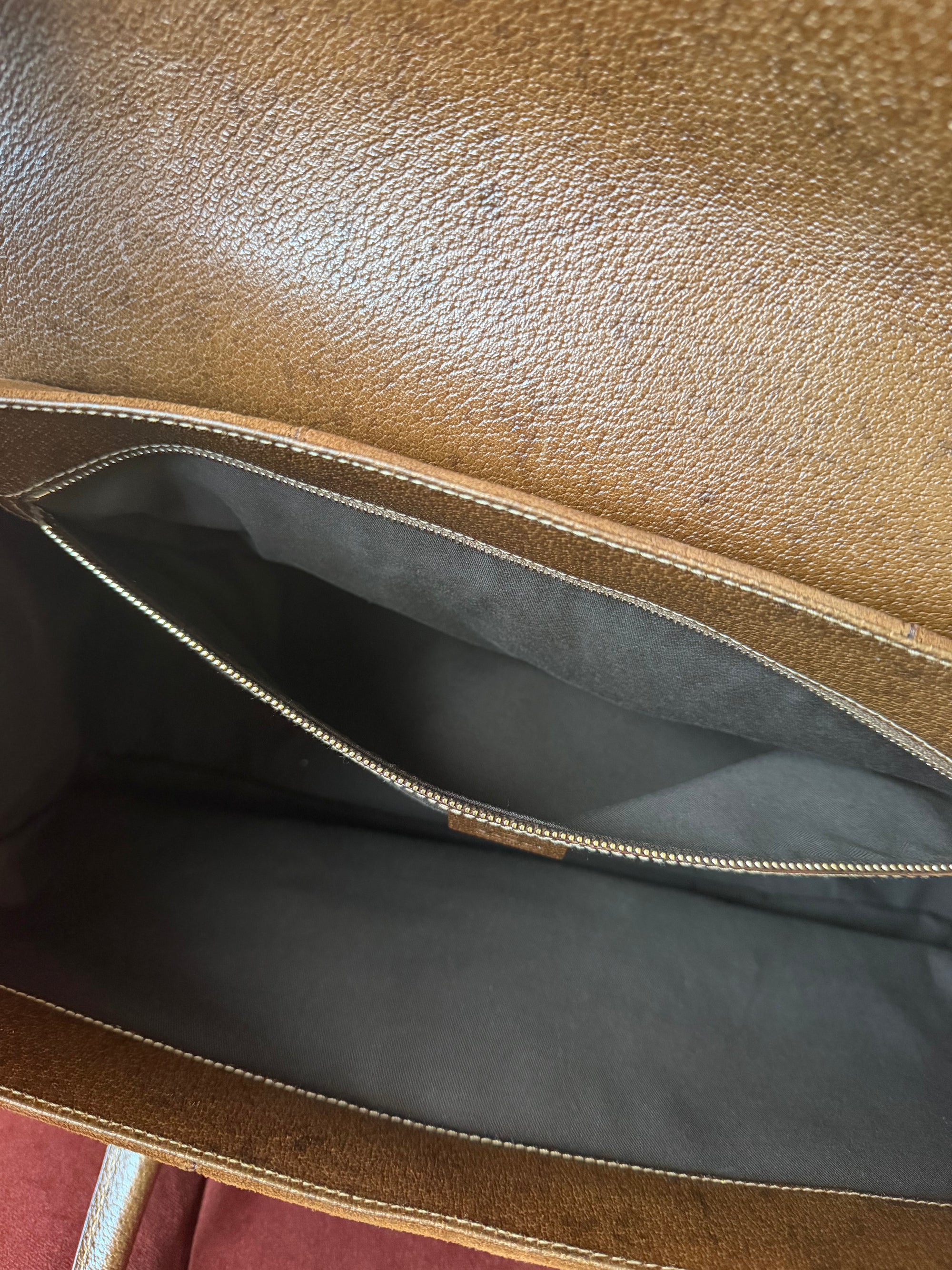 Gucci by Tom Ford Bamboo Horsebit Shopper In Brown Suede (2006)