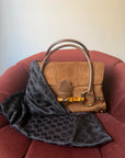 Gucci by Tom Ford Bamboo Horsebit Shopper In Brown Suede (2006)