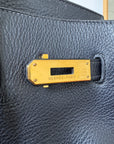 Hermès Birkin 35 In Indigo Ardennes (2003)
