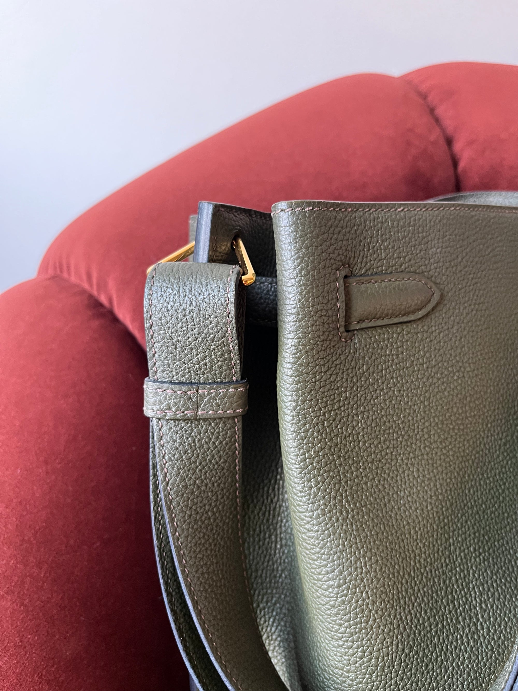 Hermès So Kelly 26 In Vert Olive Togo (2016)