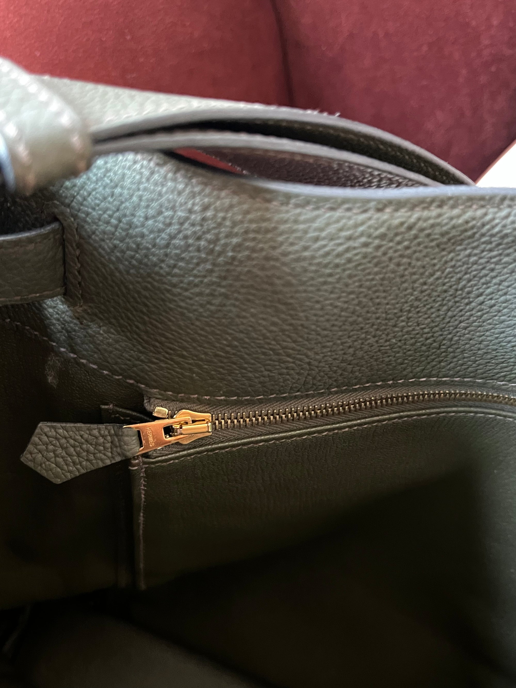 Hermès So Kelly 26 In Vert Olive Togo (2016)