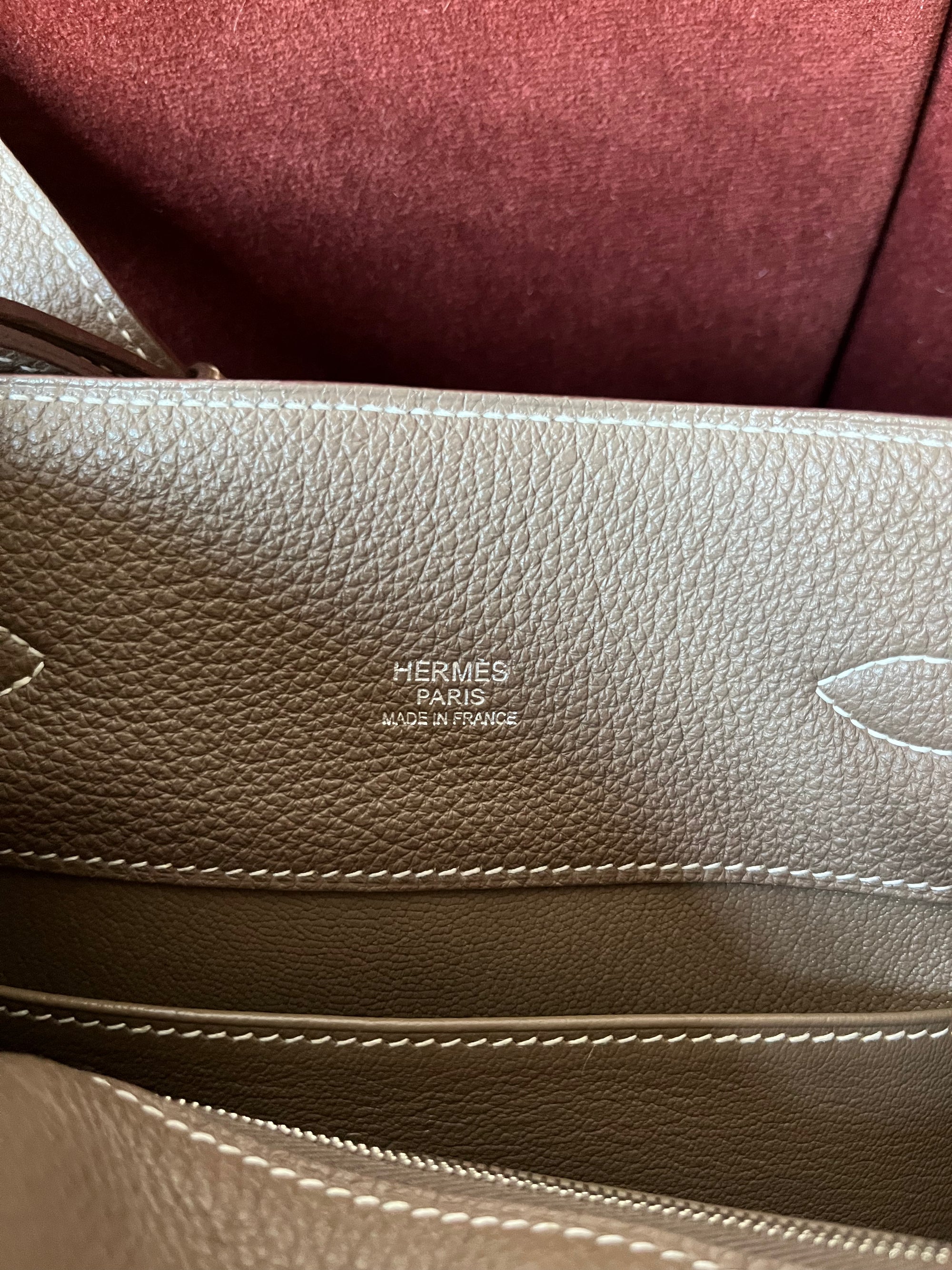 Hermès So Kelly 22 In Etoupe Togo (2009)