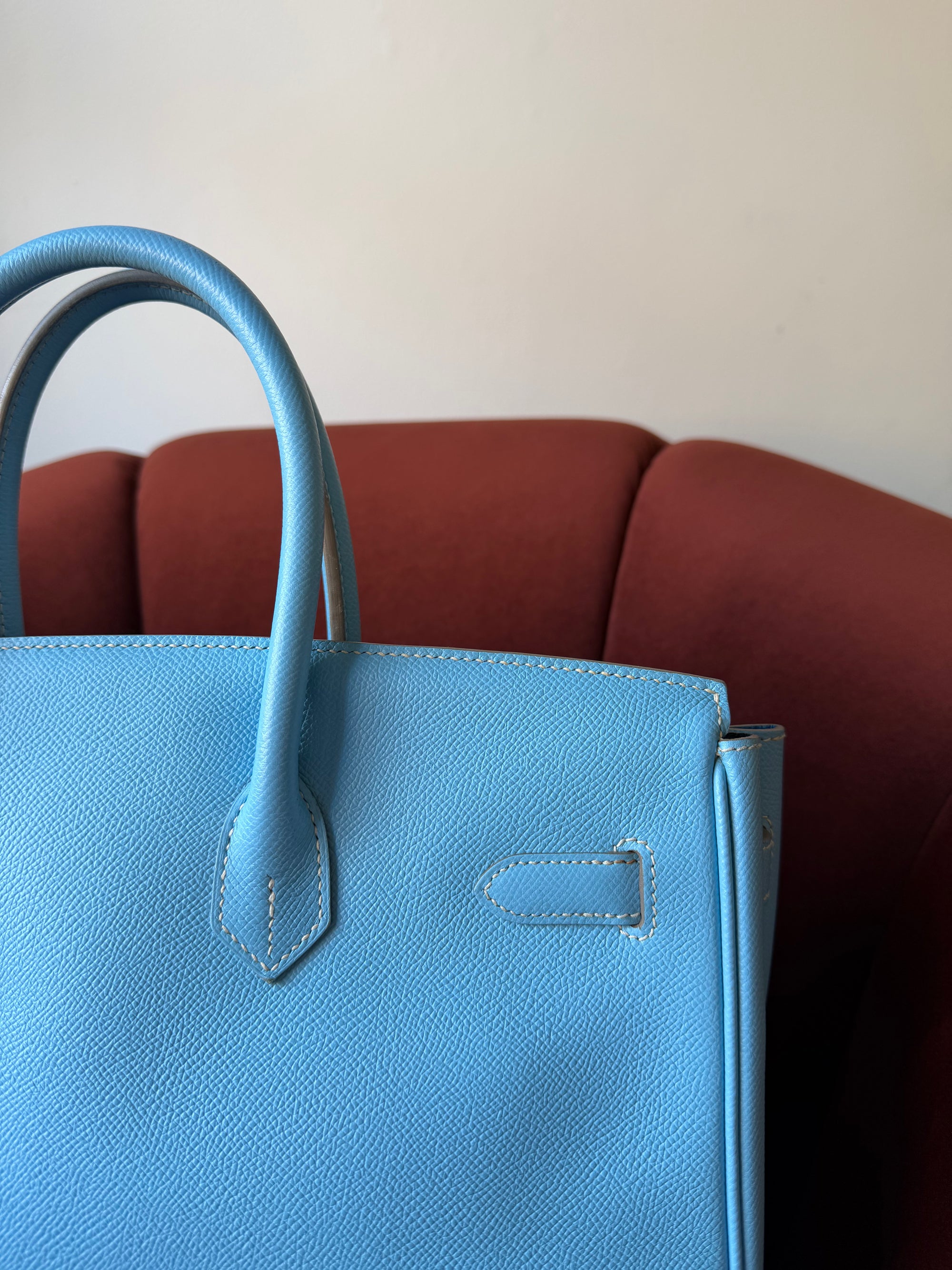 Hermès Candy Collection Birkin 35 Verso In Celeste Epsom / Bleu Mykonos (2011)