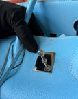 Hermès Candy Collection Birkin 35 Verso In Celeste Epsom / Bleu Mykonos (2011)