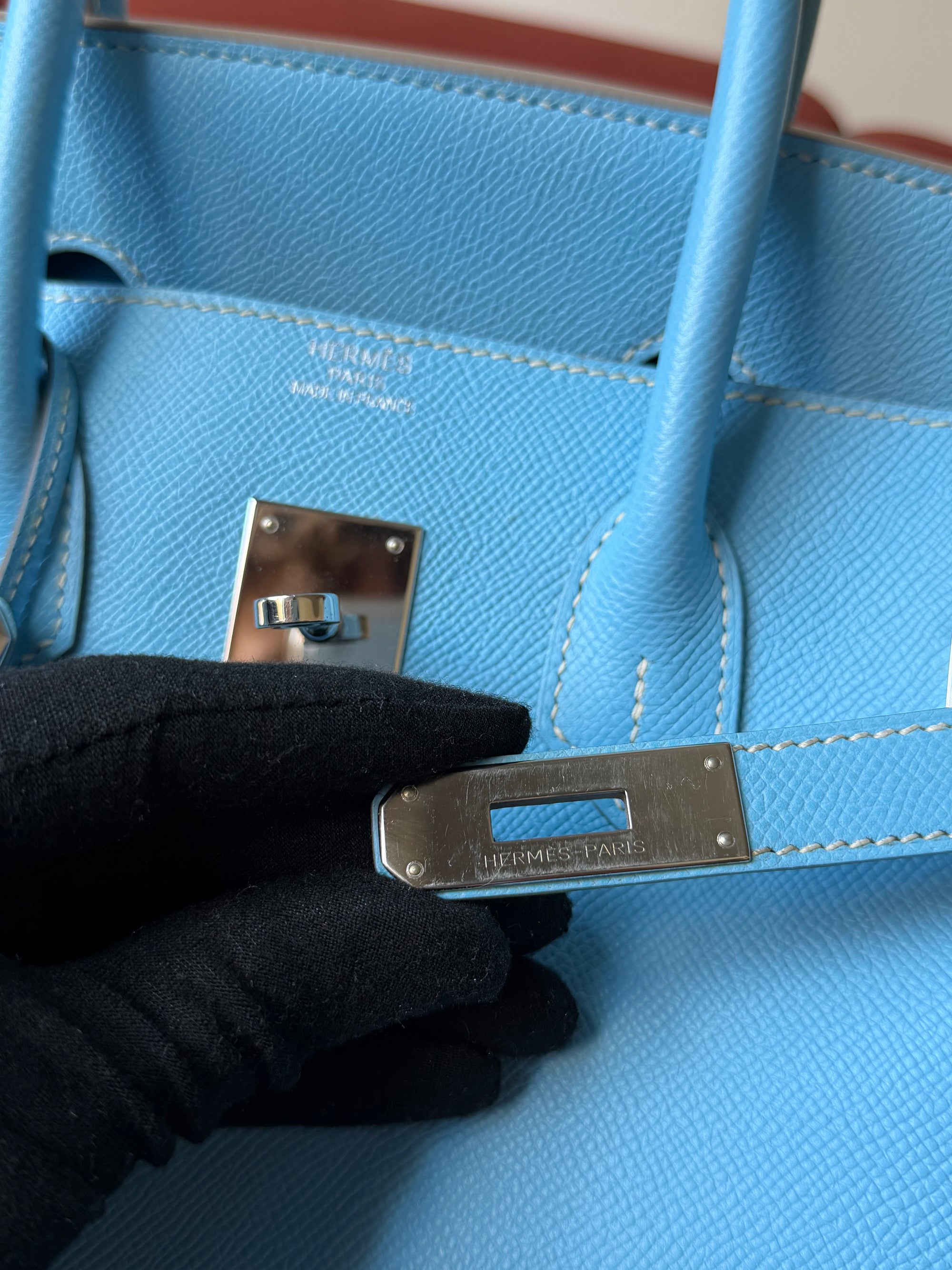Hermès Candy Collection Birkin 35 Verso In Celeste Epsom / Bleu Mykonos (2011)