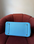 Hermès Candy Collection Birkin 35 Verso In Celeste Epsom / Bleu Mykonos (2011)