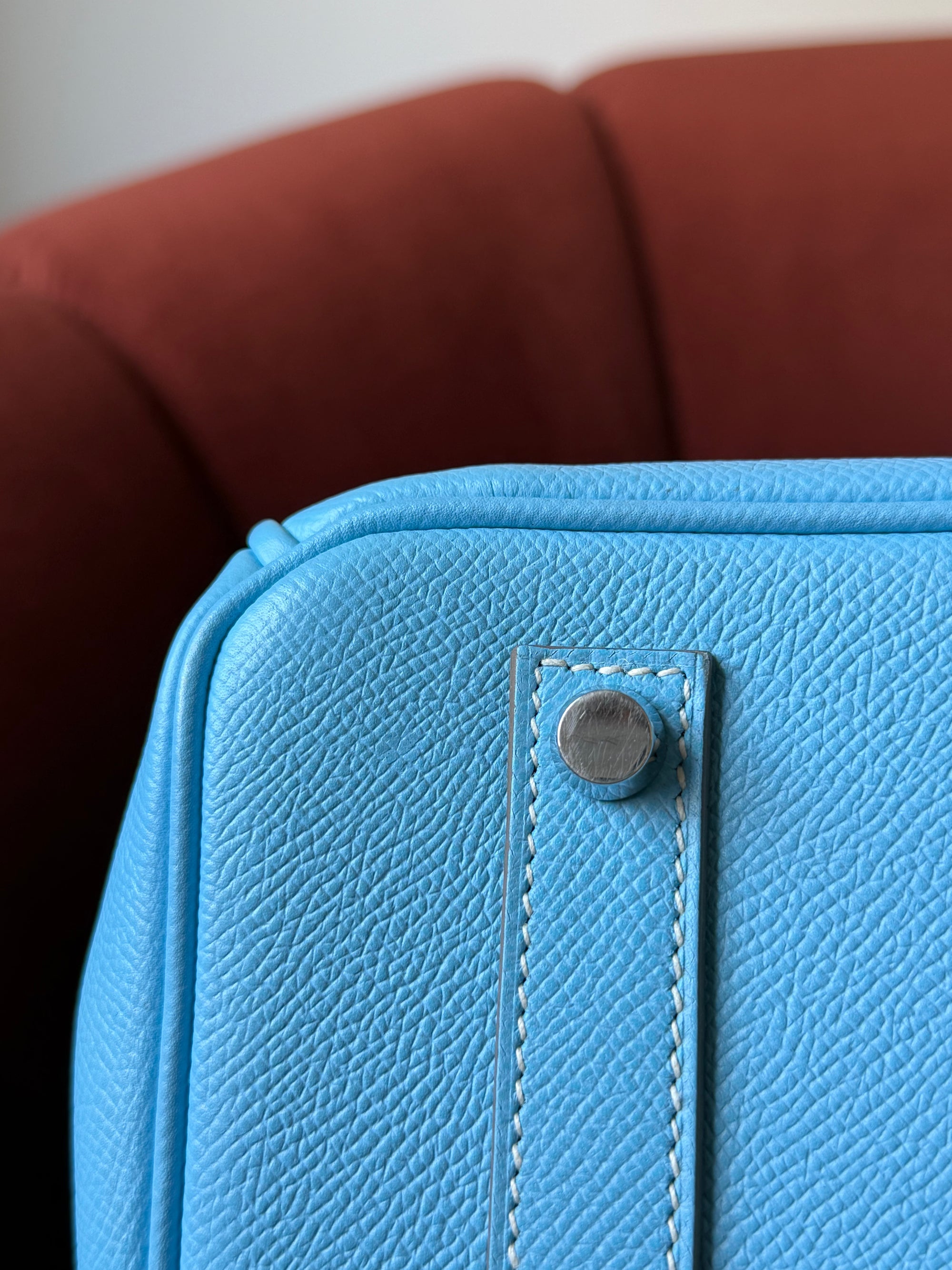 Hermès Candy Collection Birkin 35 Verso In Celeste Epsom / Bleu Mykonos (2011)