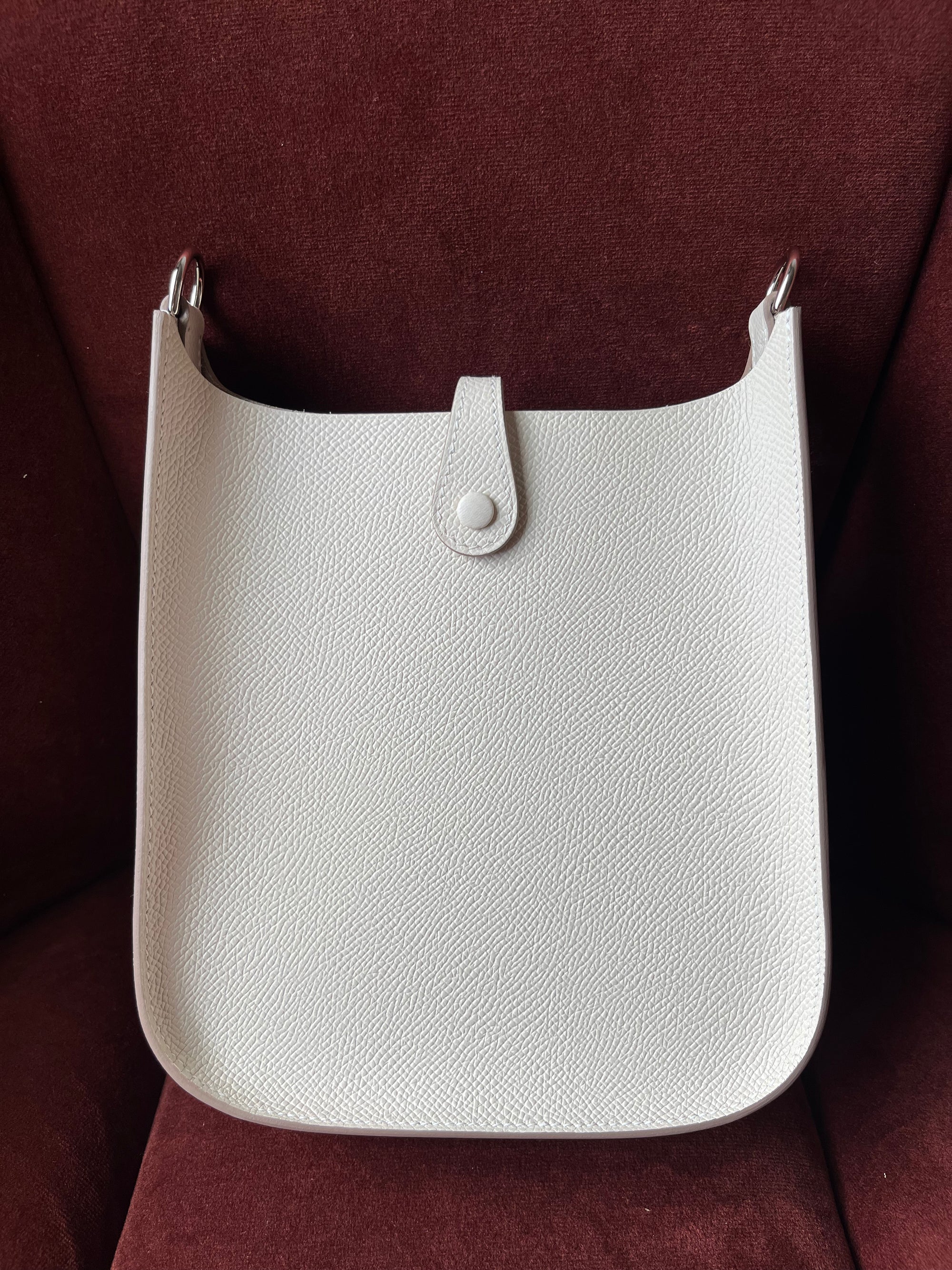 Hermès Mini Evelyne Sellier In Craie Epsom (2025)