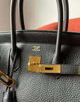 Hermès Birkin 35 In Black Togo (2012)