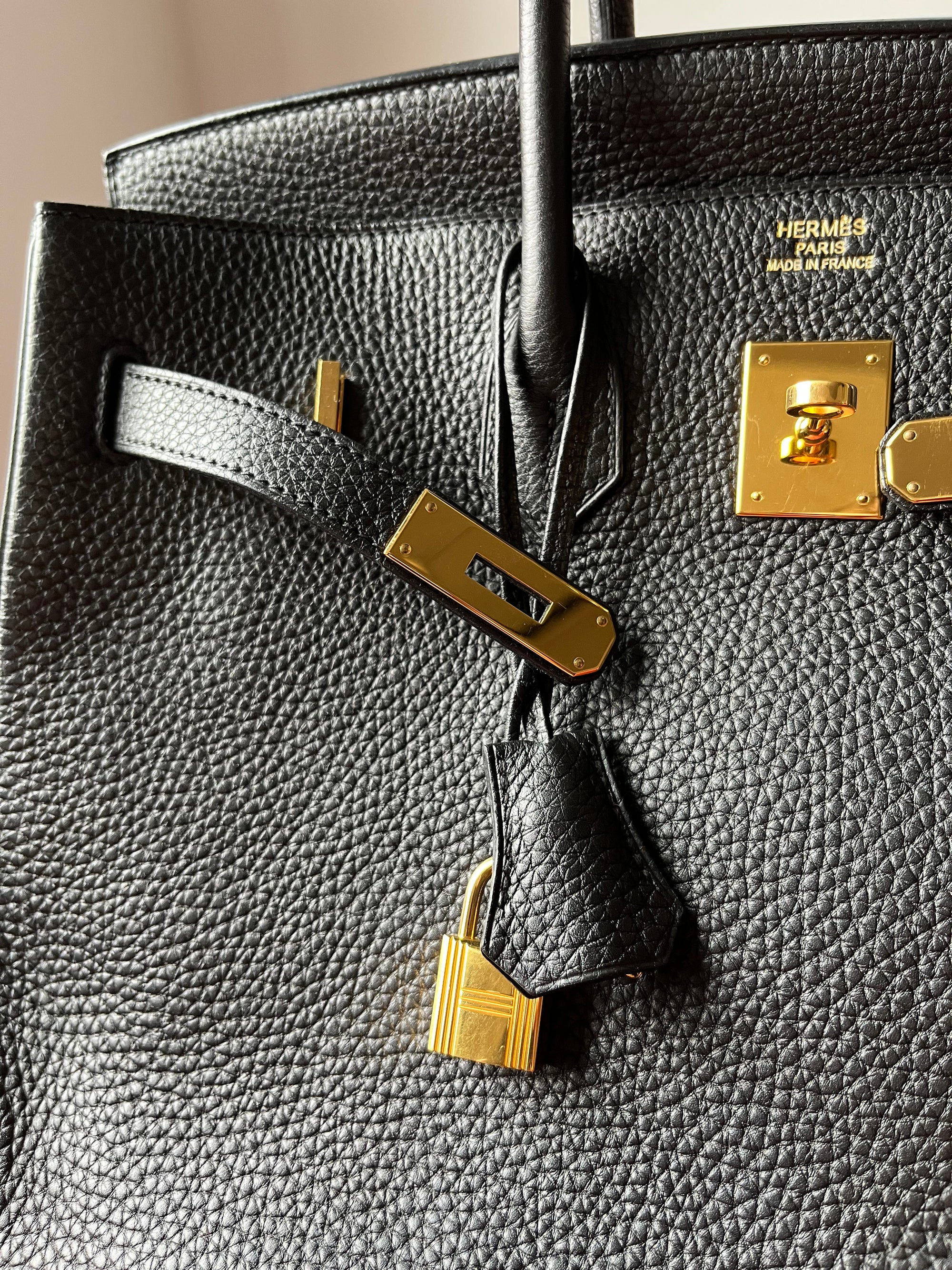 Hermès Birkin 35 In Black Togo (2012)