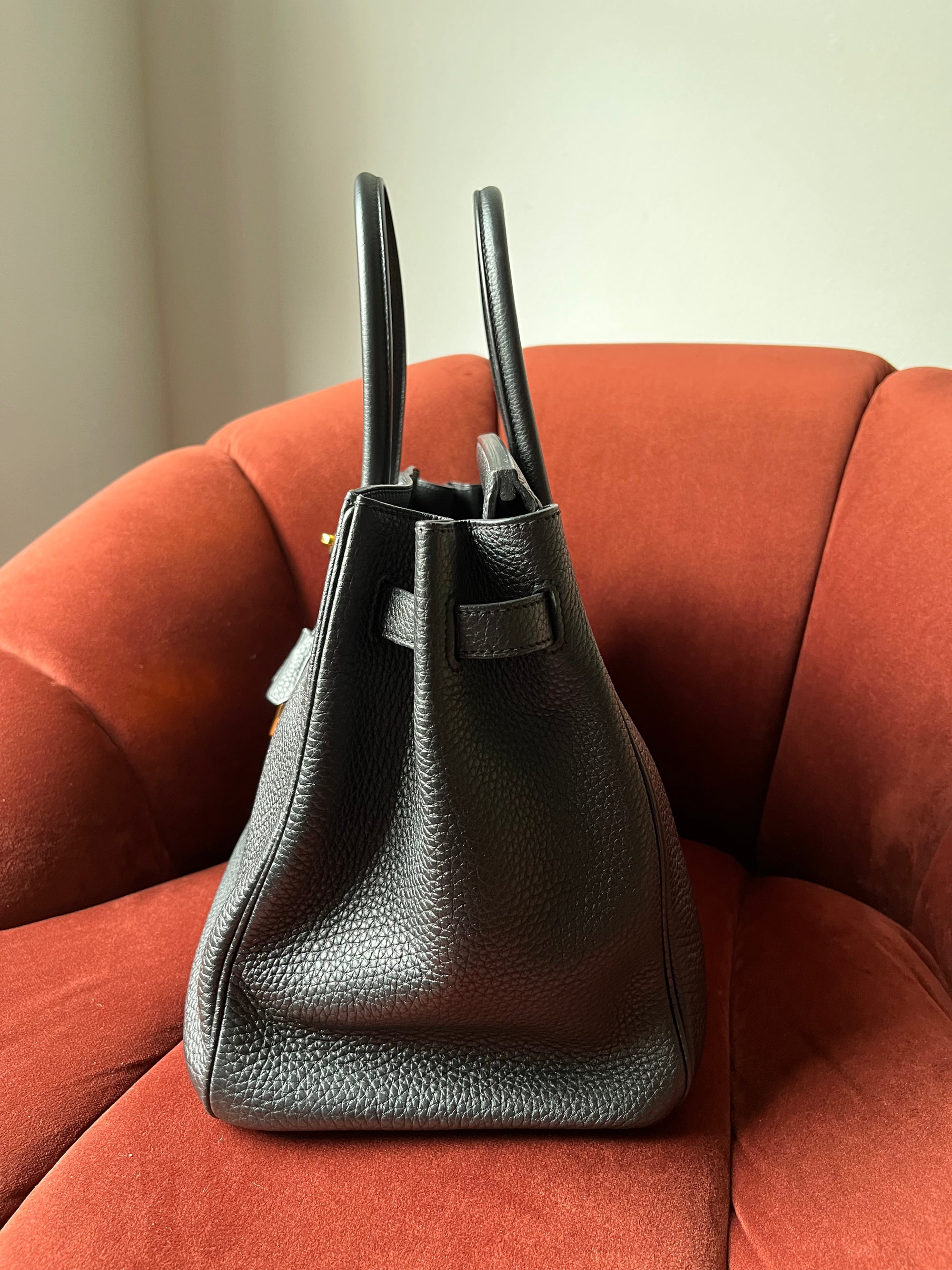 Hermès Birkin 35 In Black Togo (2012)
