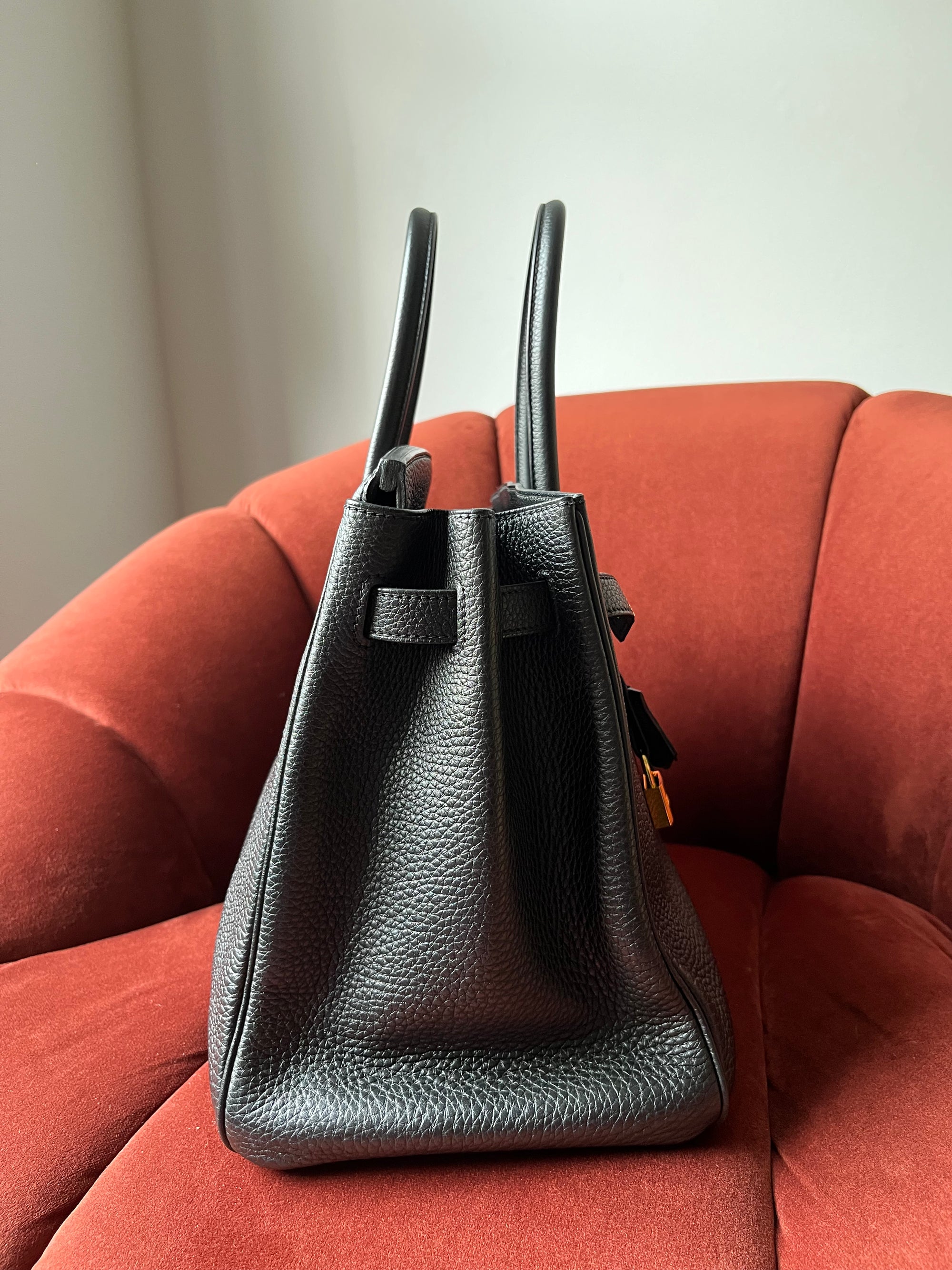 Hermès Birkin 35 In Black Togo (2012)