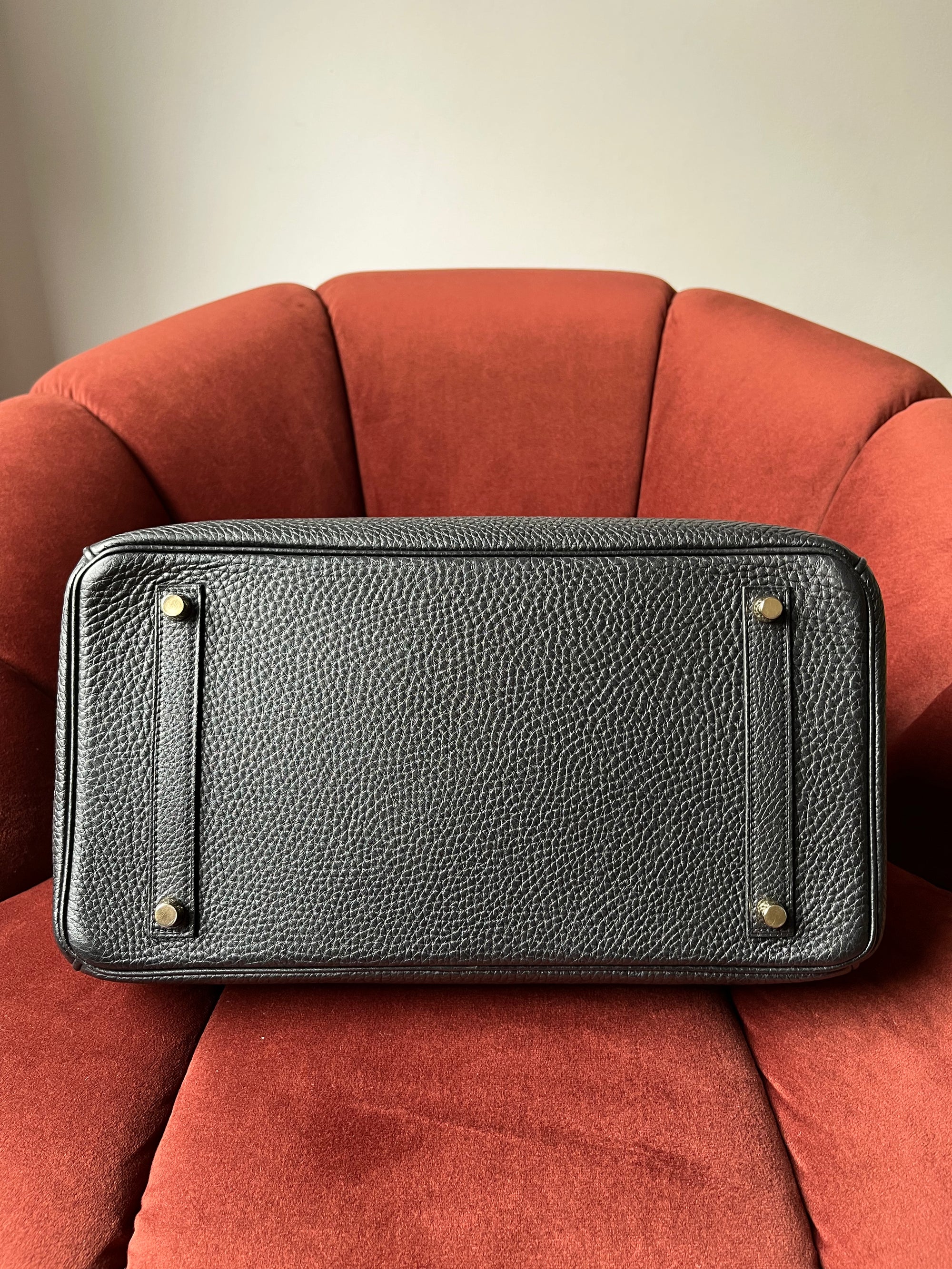 Hermès Birkin 35 In Black Togo (2012)