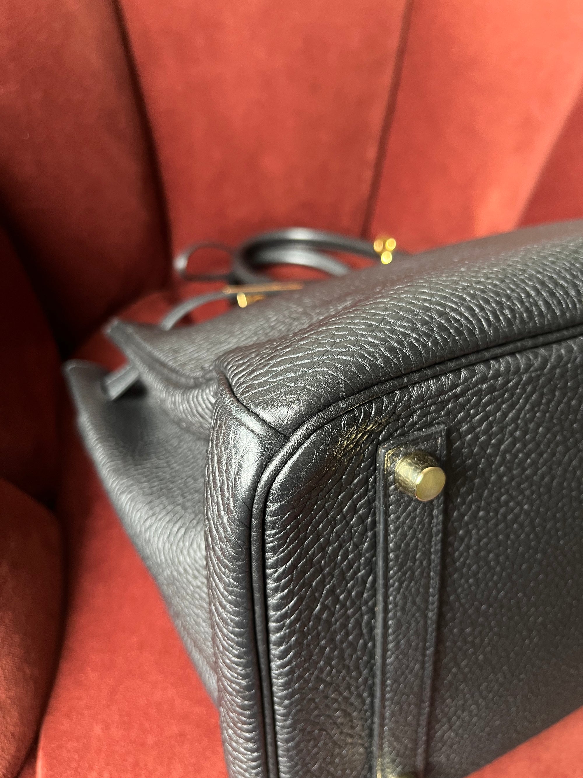 Hermès Birkin 35 In Black Togo (2012)