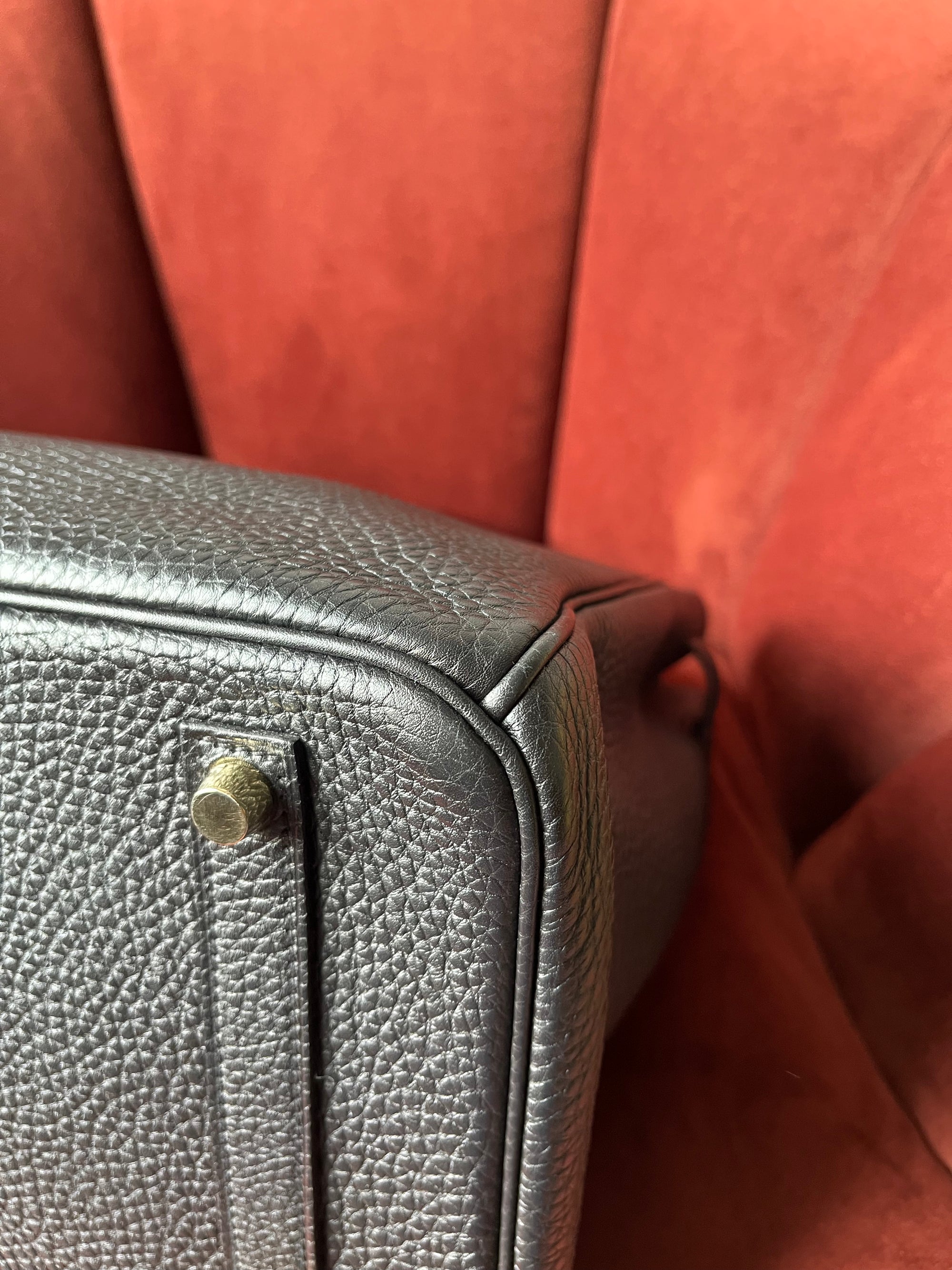 Hermès Birkin 35 In Black Togo (2012)