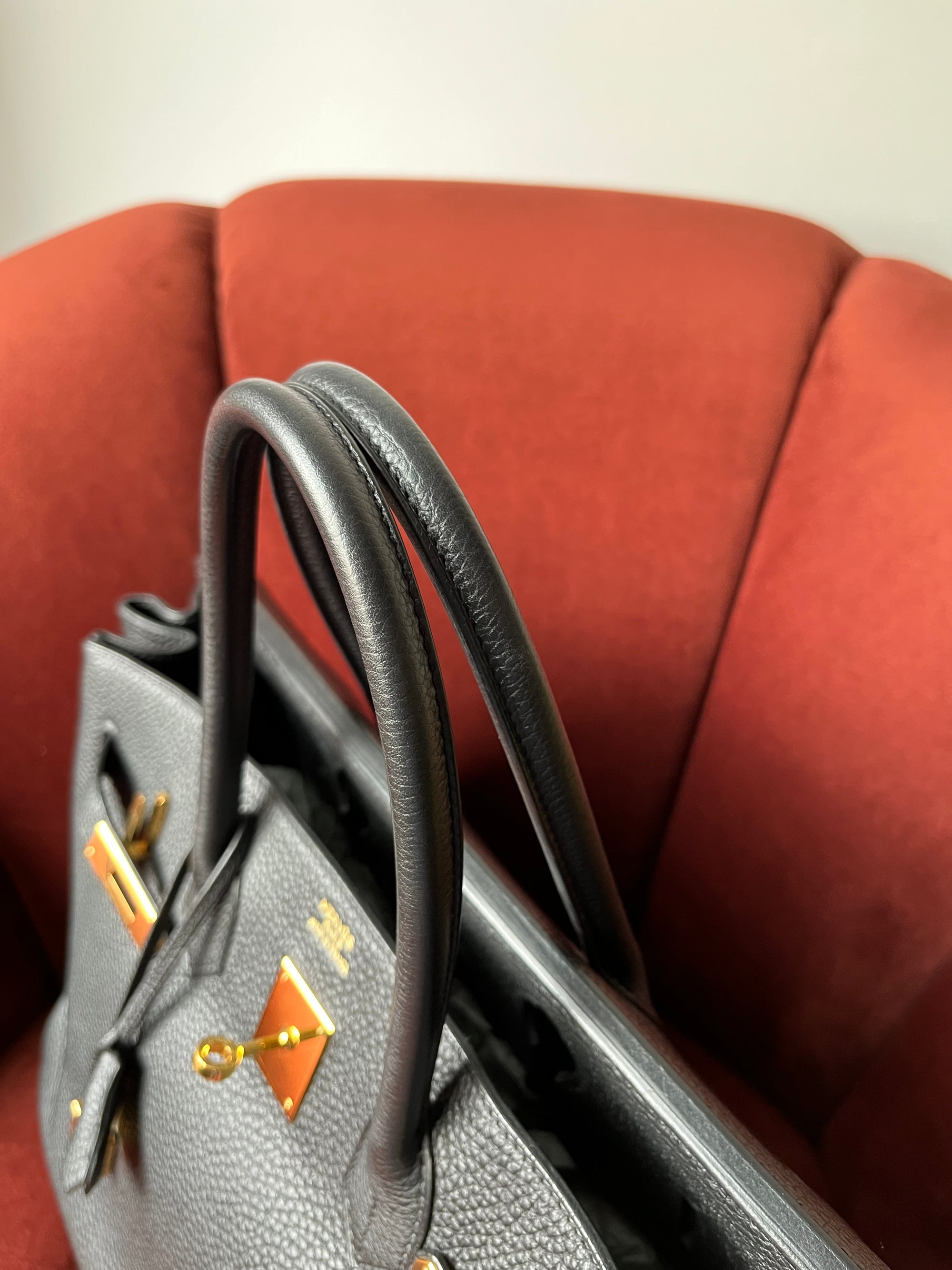 Hermès Birkin 35 In Black Togo (2012)