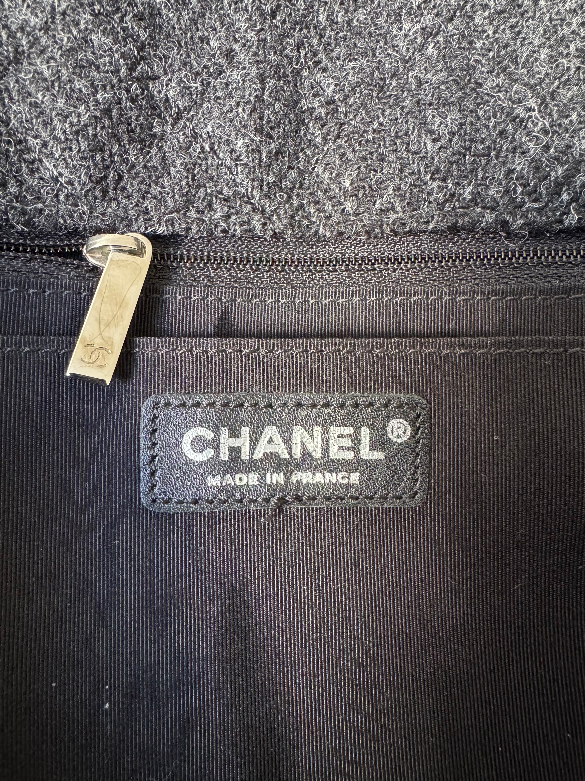 Chanel Jumbo Leopard Crystal Tweed Single Flap (2010-11)
